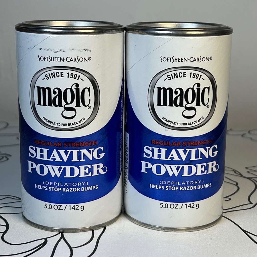 SoftSheen-Carson Magic Shaving Powder Regular Strength 5oz 2 Pack